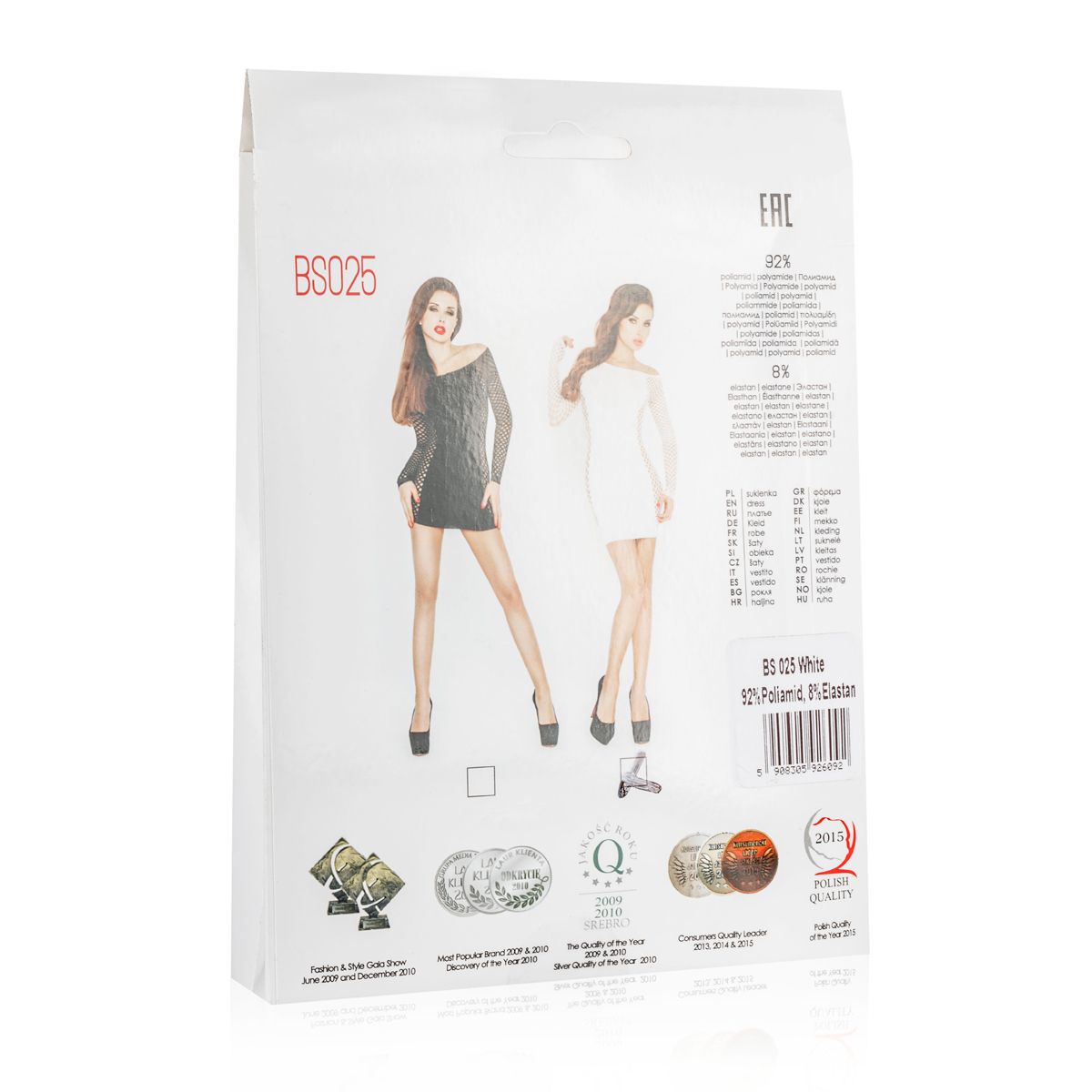 Schwarzes Minikleid mit Netzärmeln