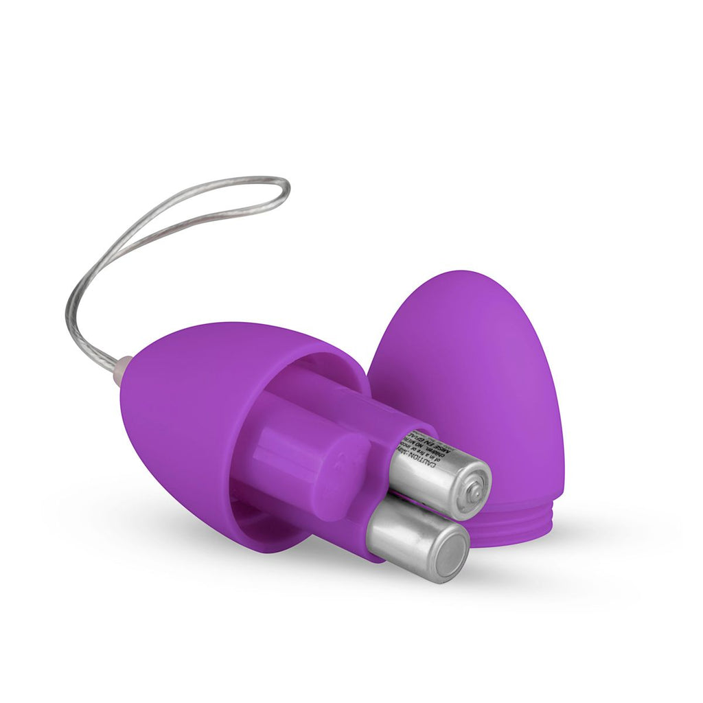 EasyToys - Vibrations-Ei - Mit Fernbedienung 20m Reichweite - Lila