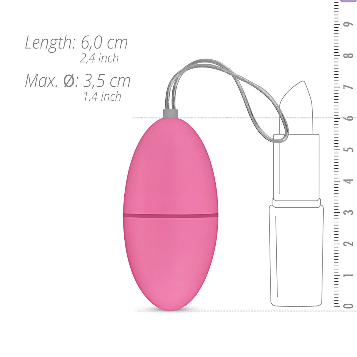 EasyToys - Vibrations-Ei - Mit Fernbedienung 20m Reichweite - Lila