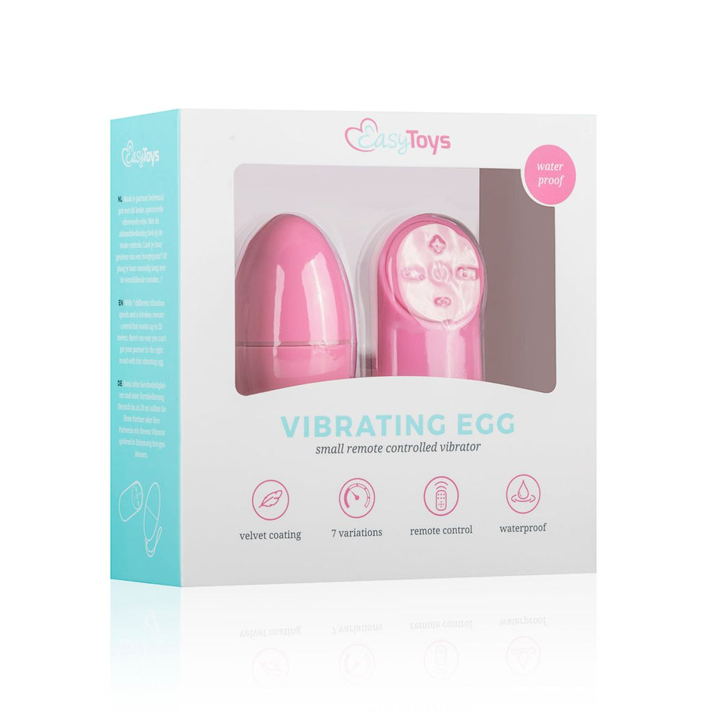 EasyToys - Vibrations-Ei - Mit Fernbedienung 20m Reichweite - Lila