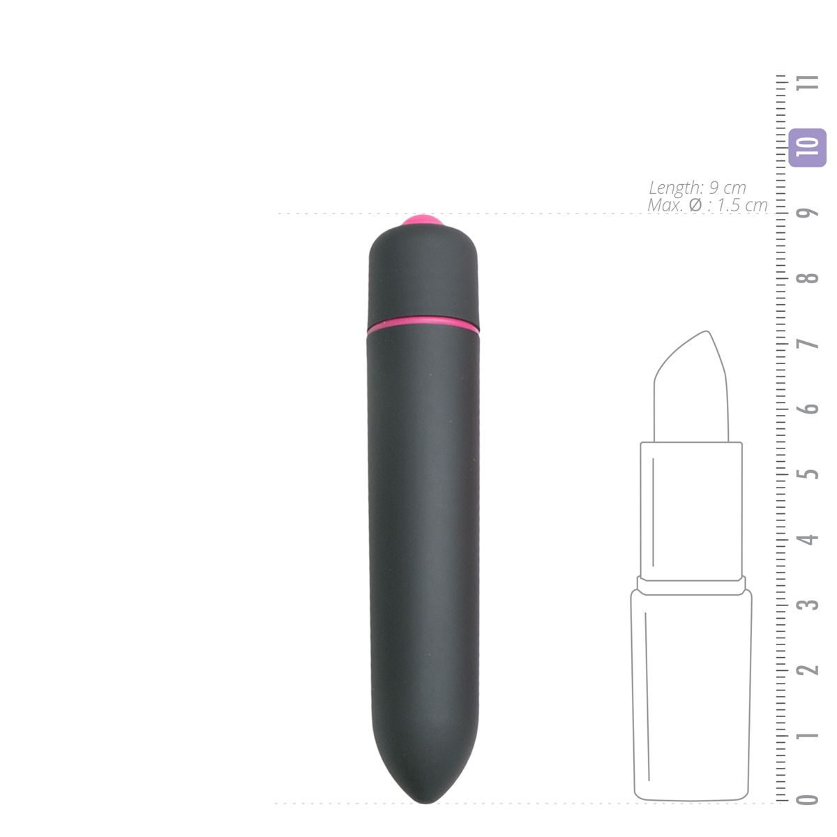 EasyToys - Bullet Vibrator 10 Stufen - Schwarz