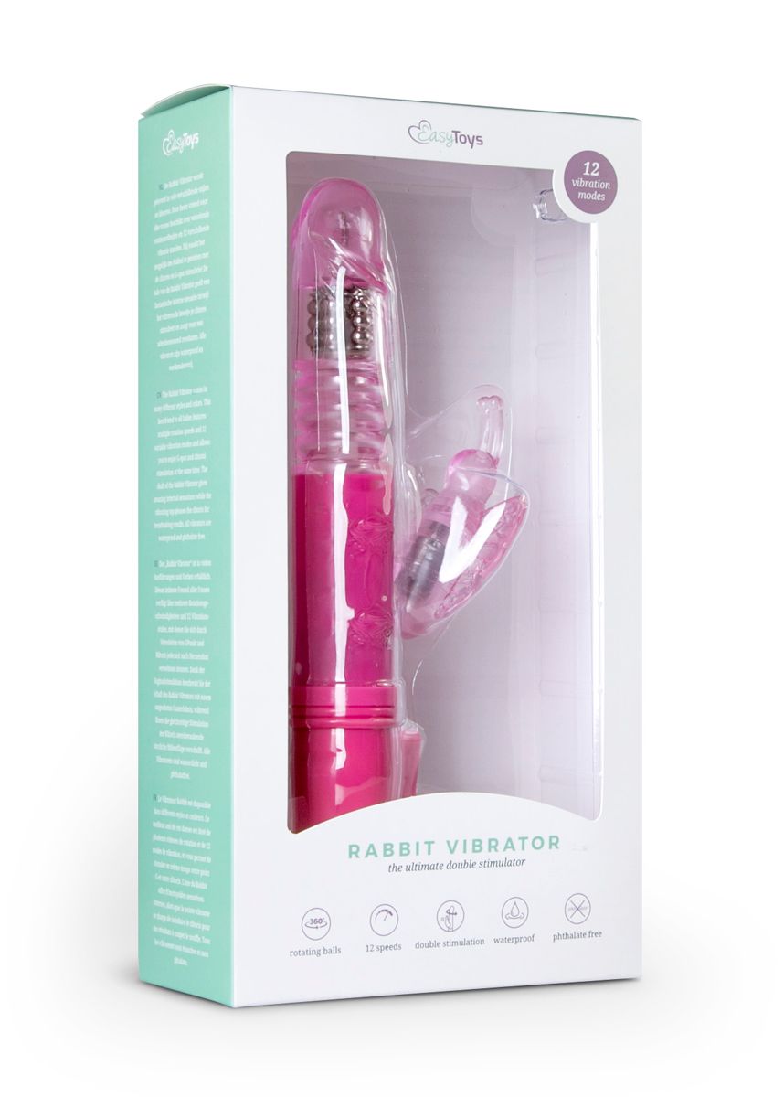 EasyToys - Stoßvibrator Butterfly - Pink