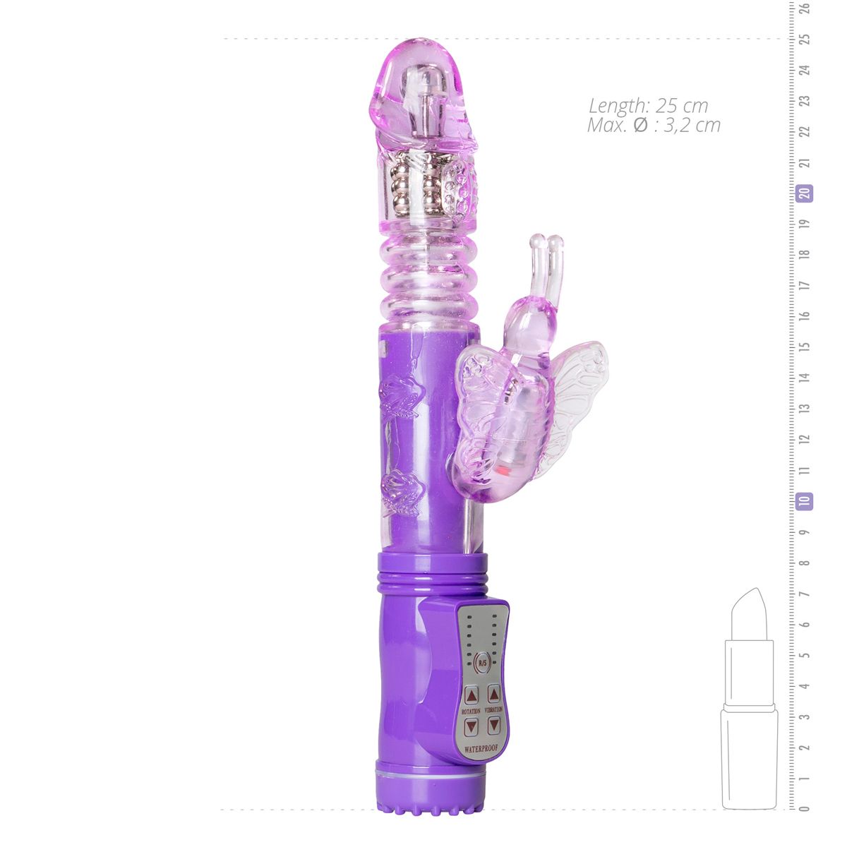 EasyToys - Stoßvibrator Butterfly - Pink
