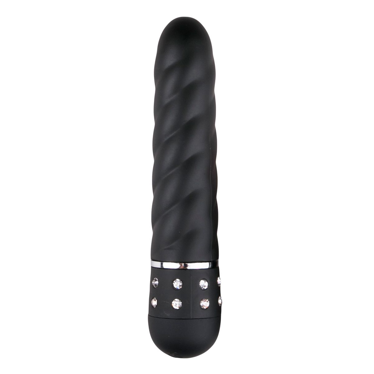 Easytoys - Mini Vibrator mit gedrehten Rillen - Schwarz