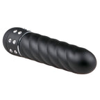 Easytoys - Mini Vibrator mit gedrehten Rillen - Schwarz