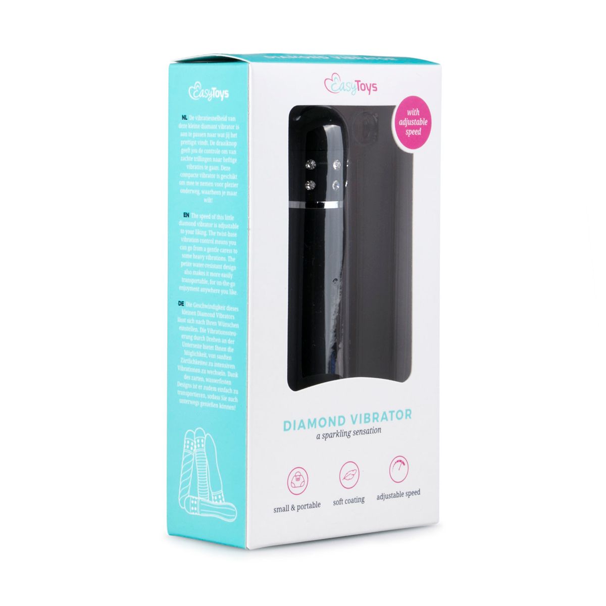 Easytoys - Mini Vibrator Glatt - Schwarz