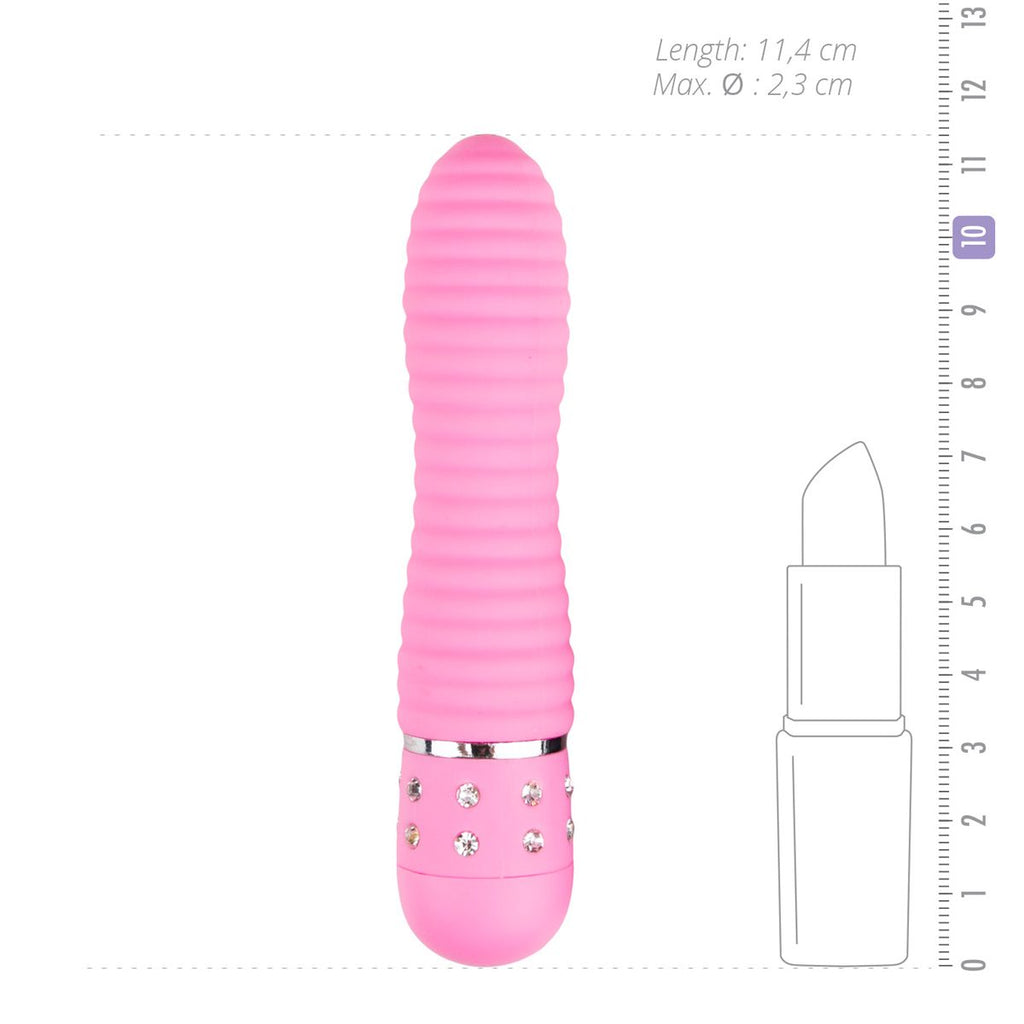 Easytoys - Mini Vibrator Geriffelt - Rosa