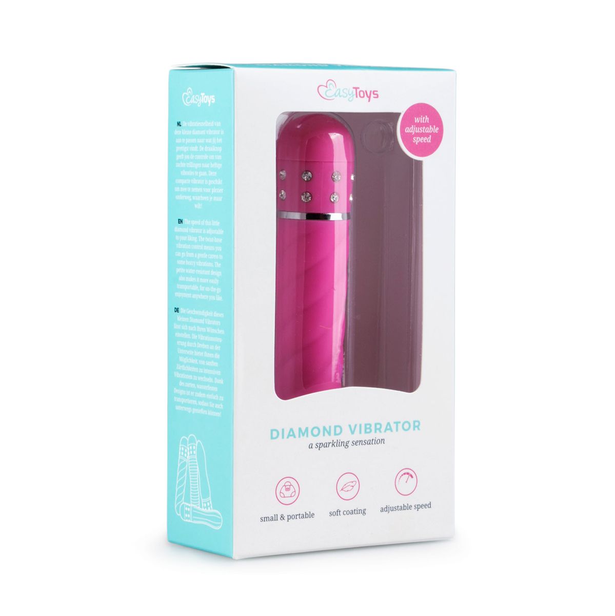 Easytoys - Mini Vibrator mit gedrehten Rillen - Schwarz