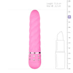 Easytoys - Mini Vibrator mit gedrehten Rillen - Schwarz