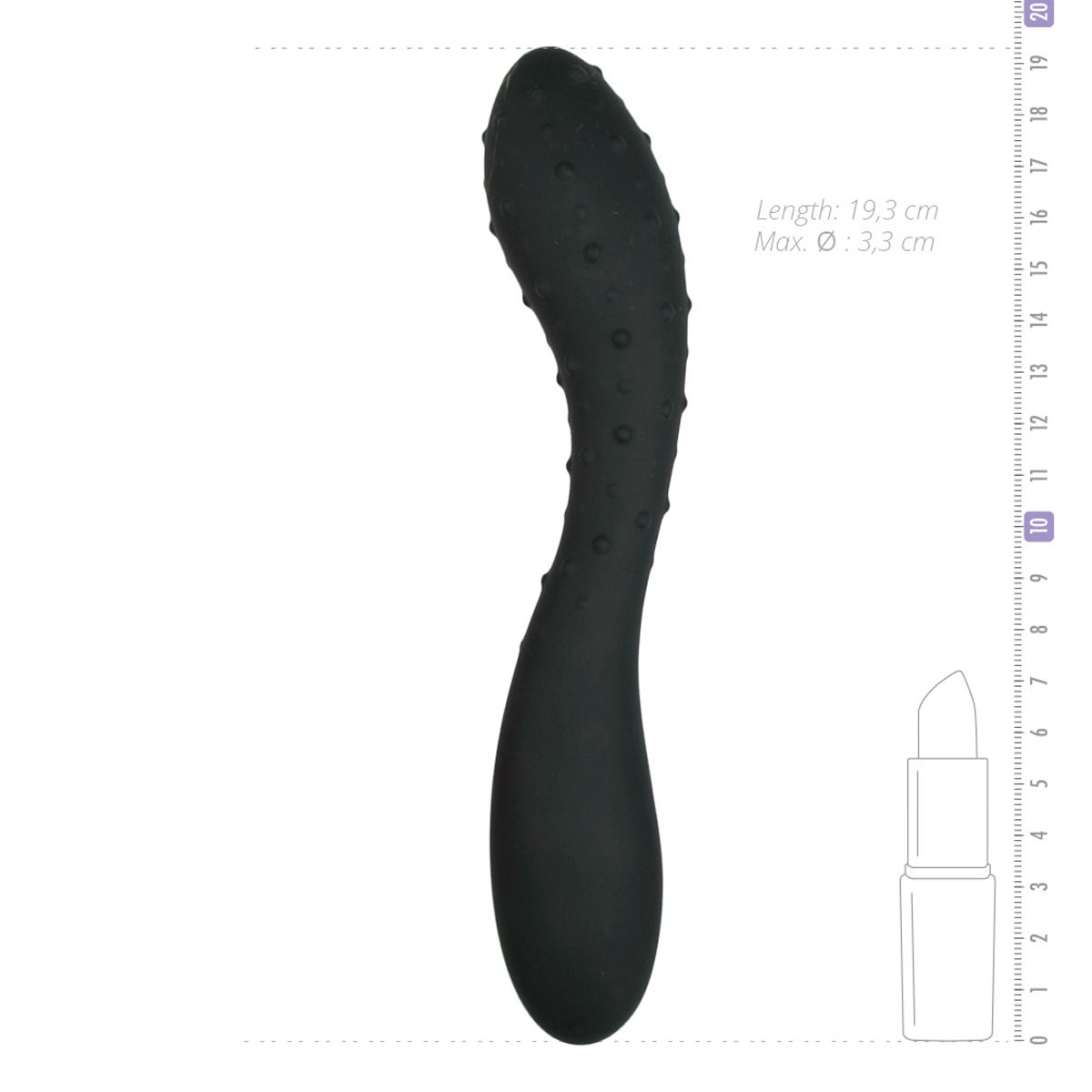 Dildo mit Noppen - 19 cm
