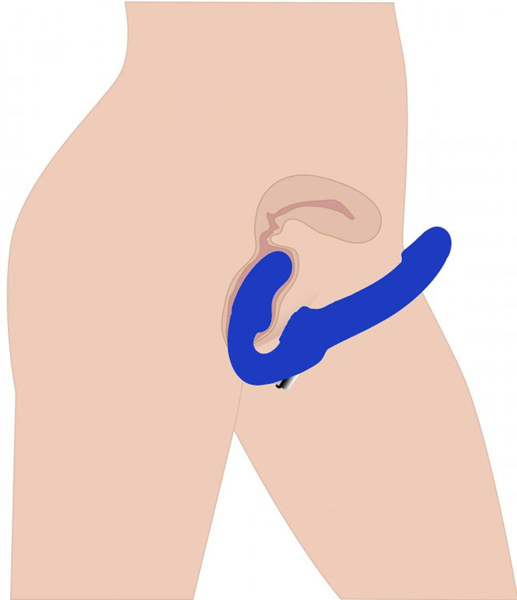 Revolver II - Vibrierendes Strapless Strap-On Dildo - Ohne Harness