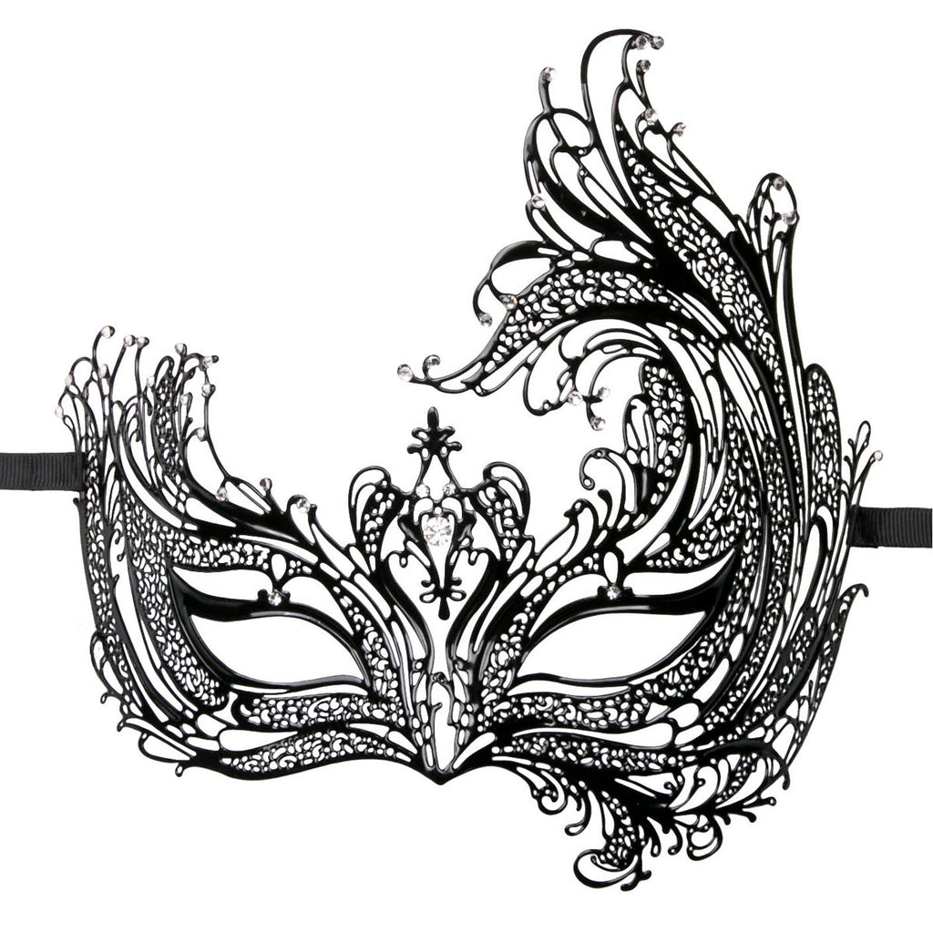 Easytoys Fetish - Durchbrochene venezianische Maske in Schwarz