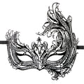 Easytoys Fetish - Durchbrochene venezianische Maske in Schwarz