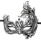 Easytoys Fetish - Durchbrochene venezianische Maske in Schwarz