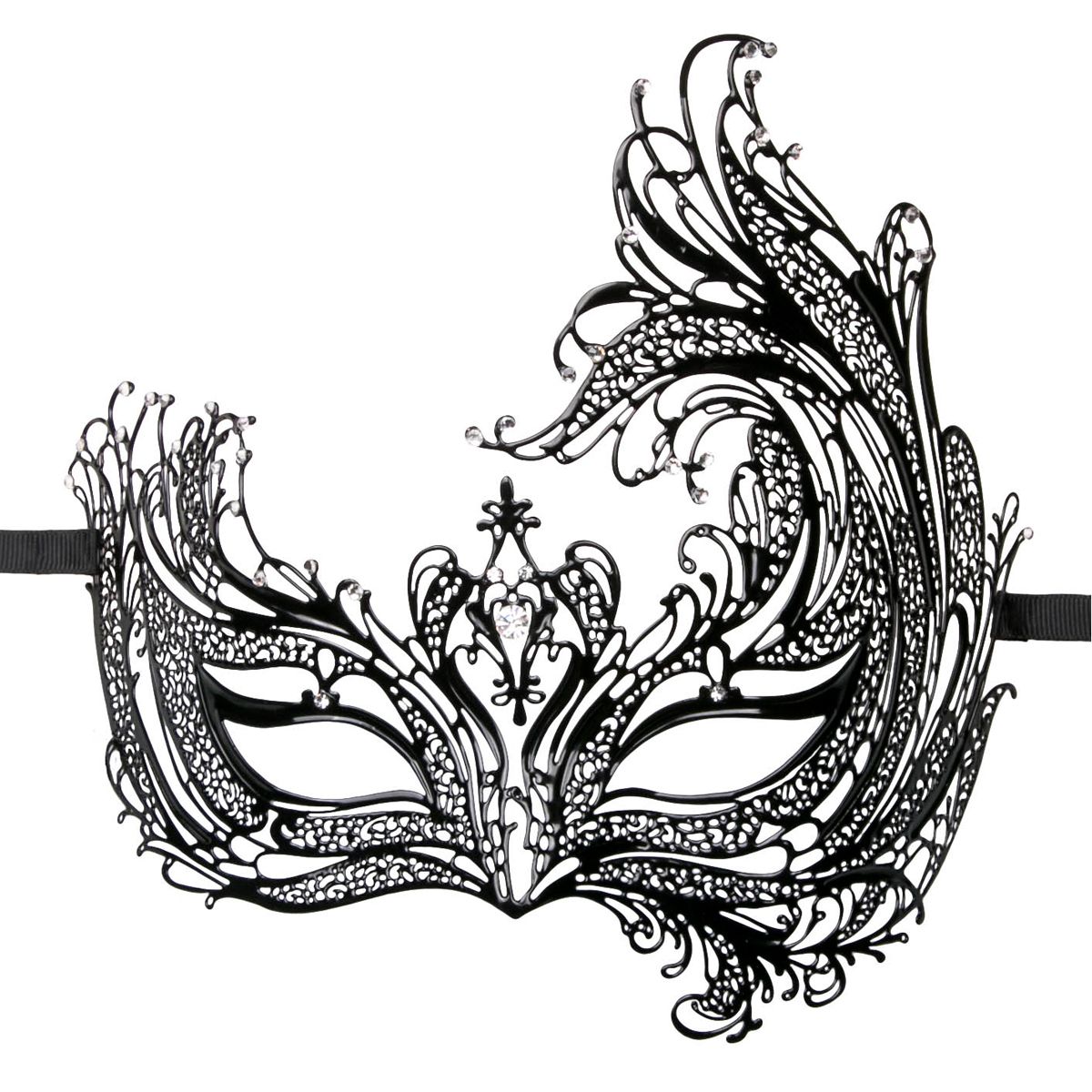 Easytoys Fetish - Durchbrochene venezianische Maske in Schwarz