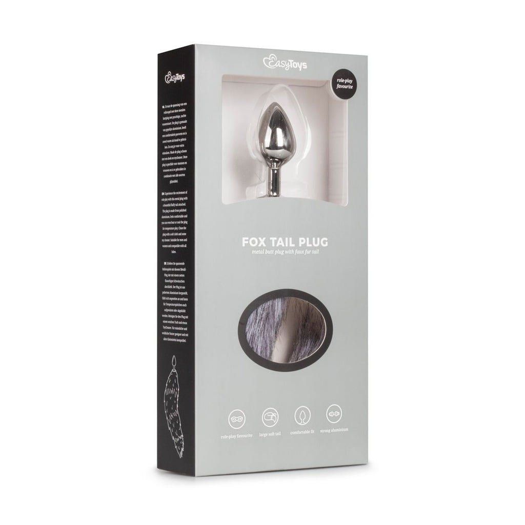 Easytoys Fetish - Fuchsschwanz Plug m - Silber