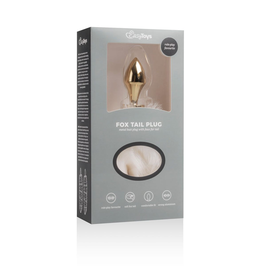Easytoys Fetish - Analplug – Weißer Fuchsschwanz