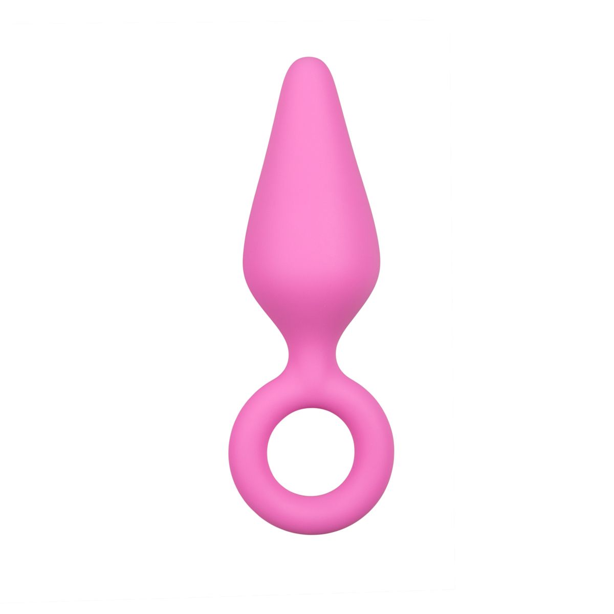 Schwarze Buttplugs mit Zugring - Klein