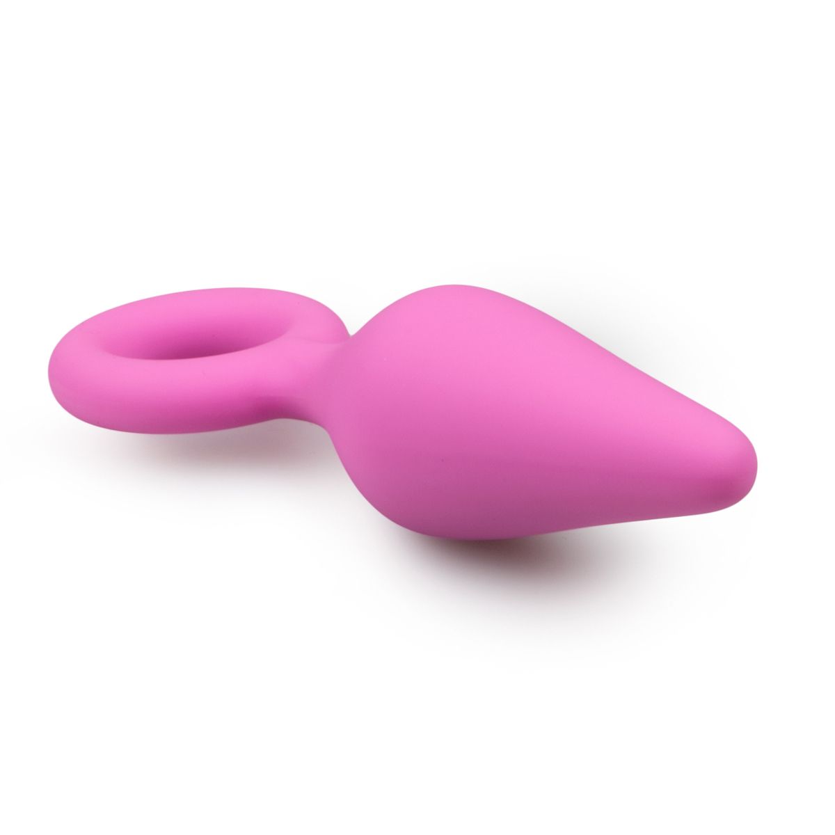 Schwarze Buttplugs mit Zugring - Klein