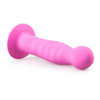Saugnapf-Dildo aus Silikon - Schwarz