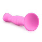 Saugnapf-Dildo aus Silikon - Schwarz