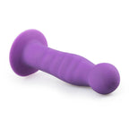 Saugnapf-Dildo aus Silikon - Schwarz