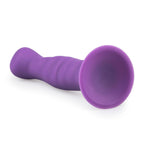 Saugnapf-Dildo aus Silikon - Schwarz