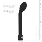 G-Punkt Vibrator - Schwarz - Stufenlos Regelbar mit Gebogenem Aufsatz