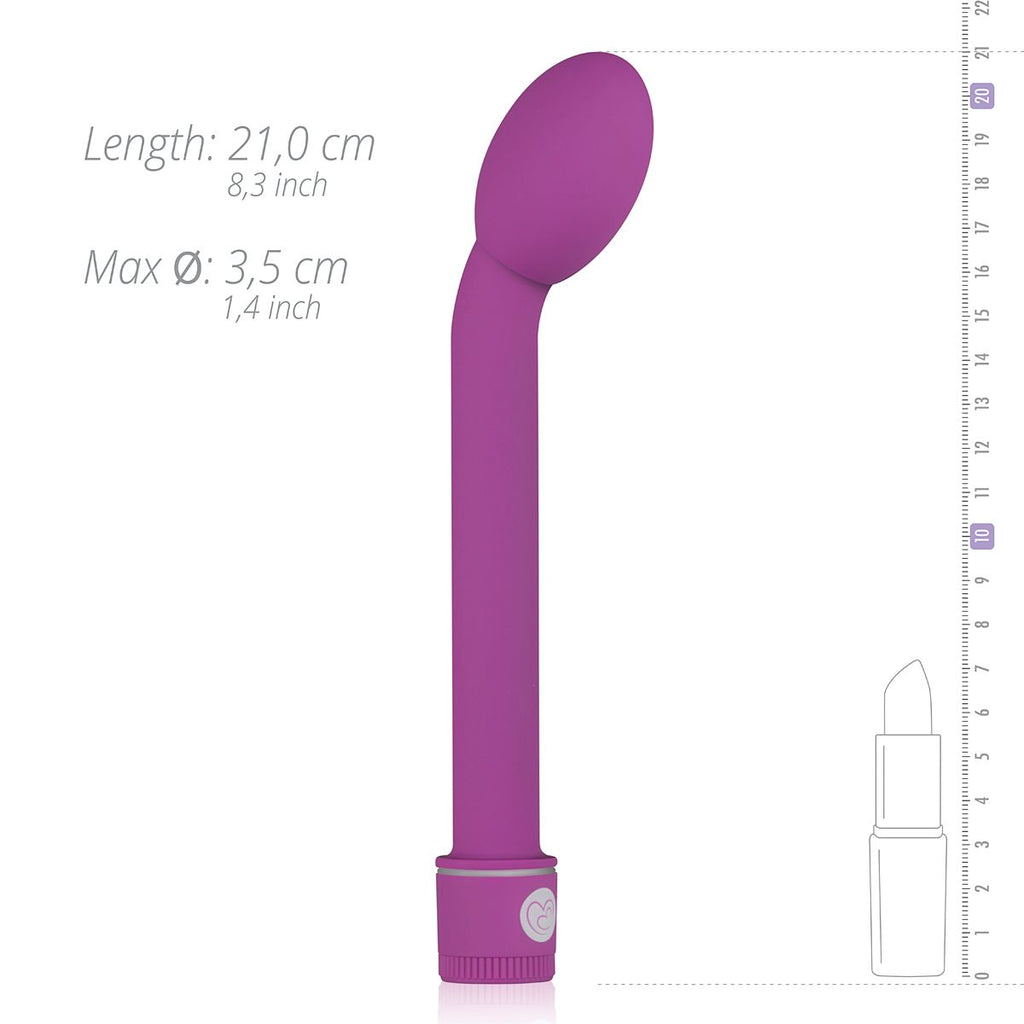 G-Punkt Vibrator - Schwarz - Stufenlos Regelbar mit Gebogenem Aufsatz