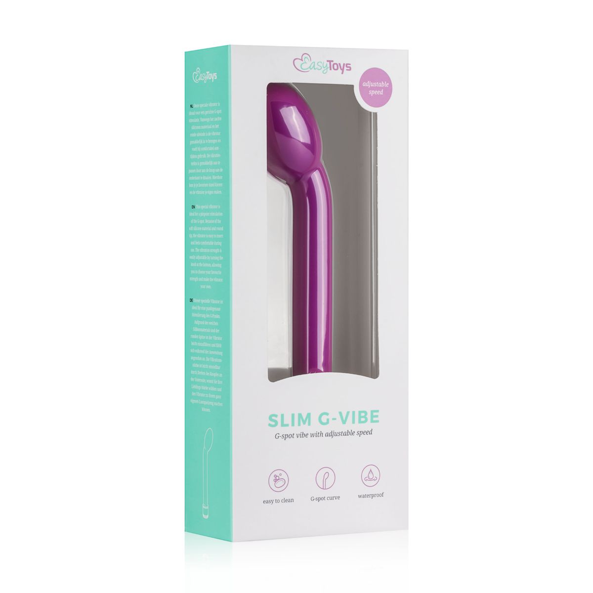 G-Punkt Vibrator - Schwarz - Stufenlos Regelbar mit Gebogenem Aufsatz