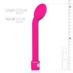 G-Punkt Vibrator - Schwarz - Stufenlos Regelbar mit Gebogenem Aufsatz