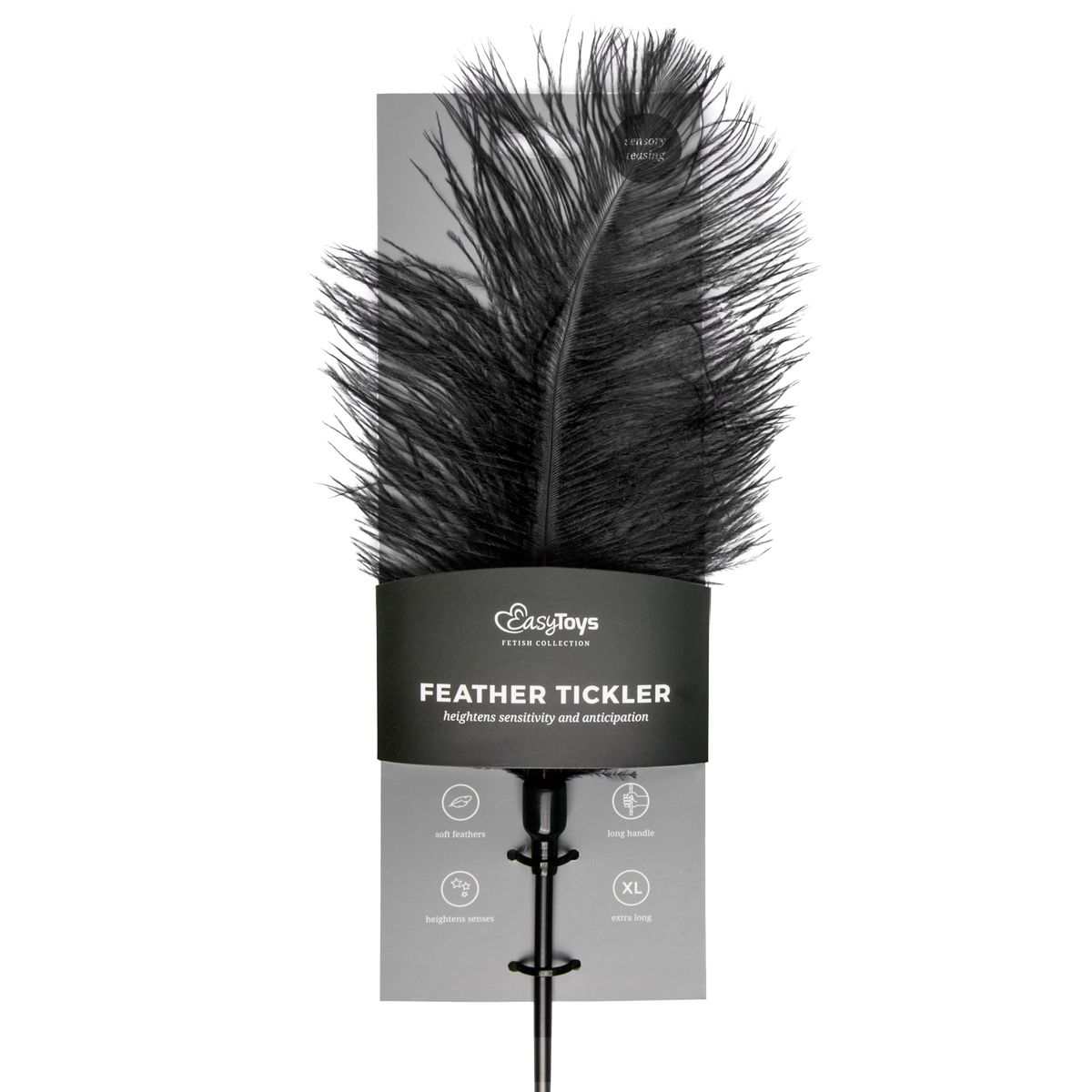 Easytoys Fetish - Schwarzer Feder-Tickler