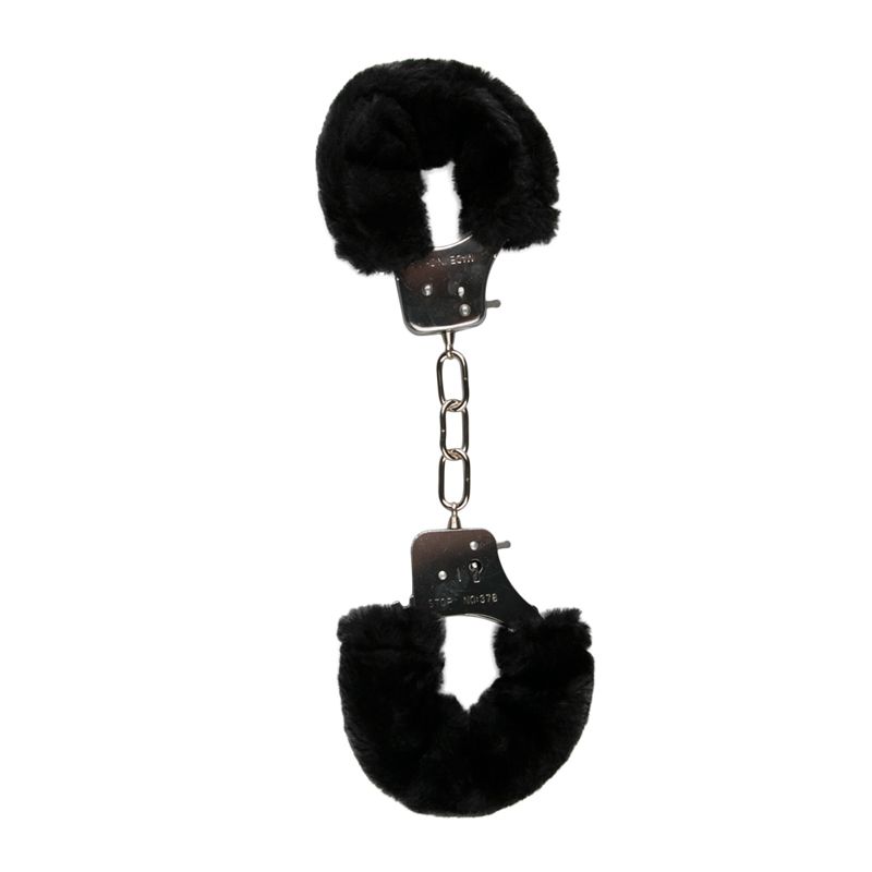 Easytoys Fetish - Plüschige Handschellen - Schwarz