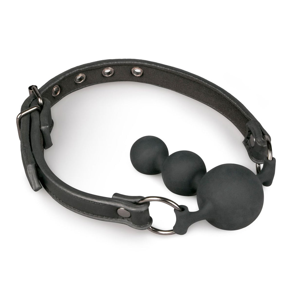 Easytoys Fetish - Ballknebel mit Silikonkugeln - Schwarz