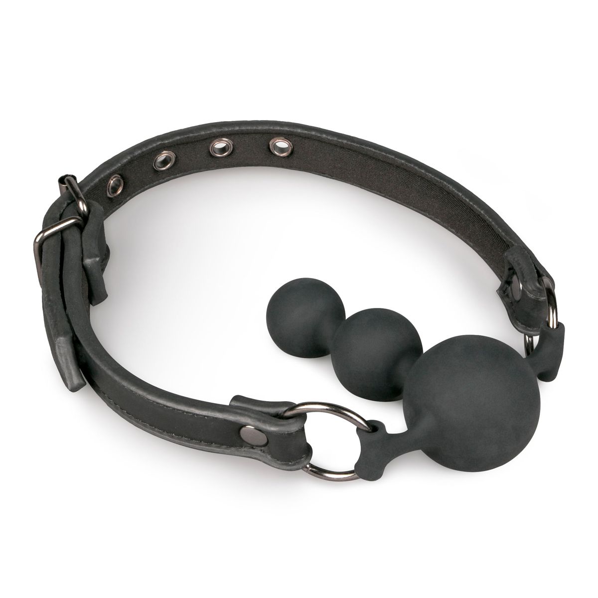 Easytoys Fetish - Ballknebel mit Silikonkugeln - Schwarz