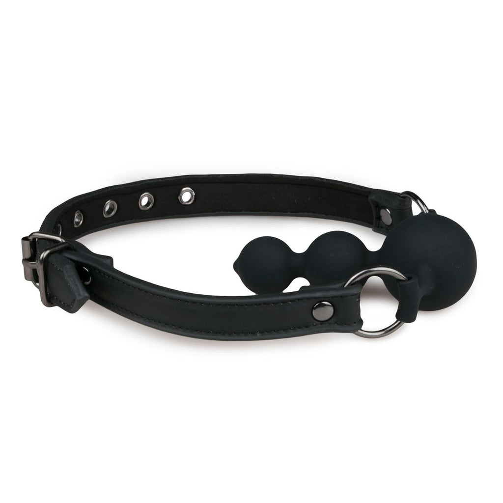Easytoys Fetish - Ballknebel mit Silikonkugeln - Schwarz