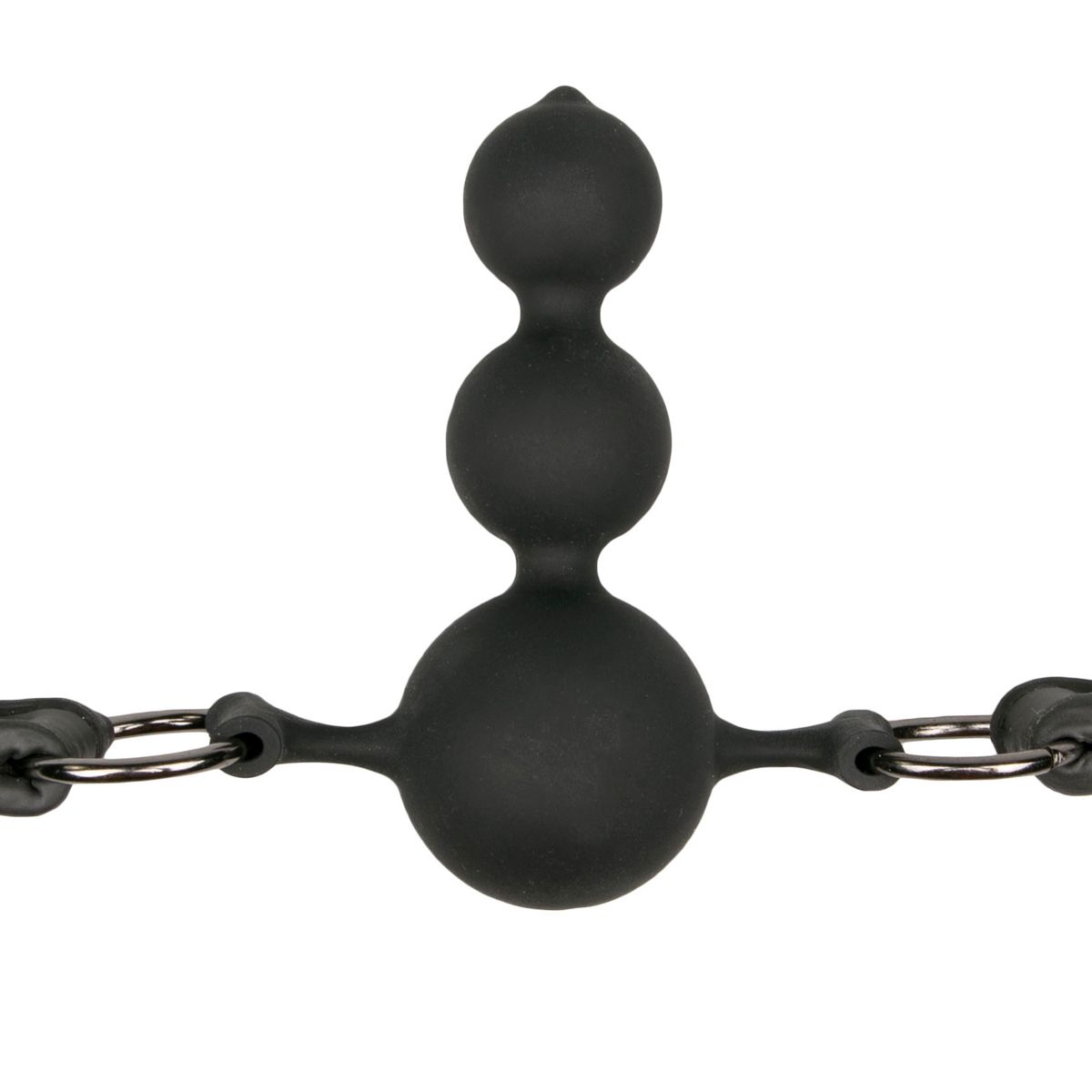 Easytoys Fetish - Ballknebel mit Silikonkugeln - Schwarz