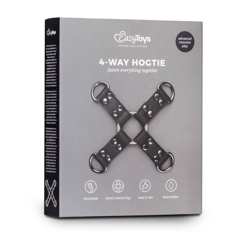 Easytoys Fetish - Schwarzer Hog-Tie aus Leder