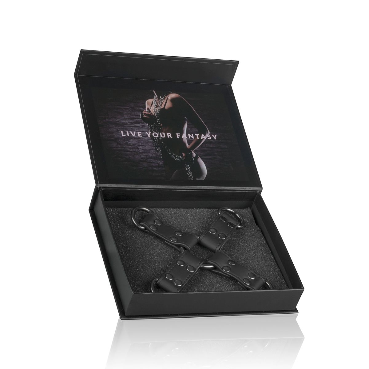 Easytoys Fetish - Schwarzer Hog-Tie aus Leder