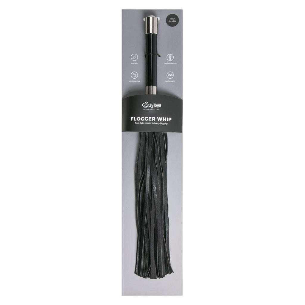 Easytoys Fetish - Langer Auspeitscher mit Metallgriff