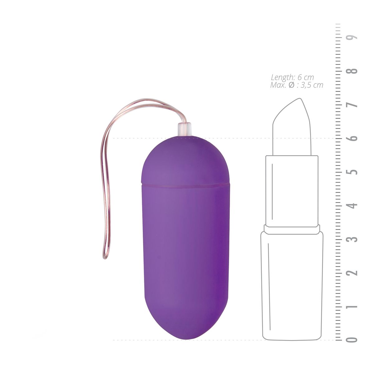 Easytoys - Vibrationsei mit Fernbedienung - Lila