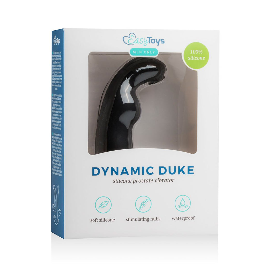 Dynamic Duke - Gerippter Prostata-Vibrator - Schwarz