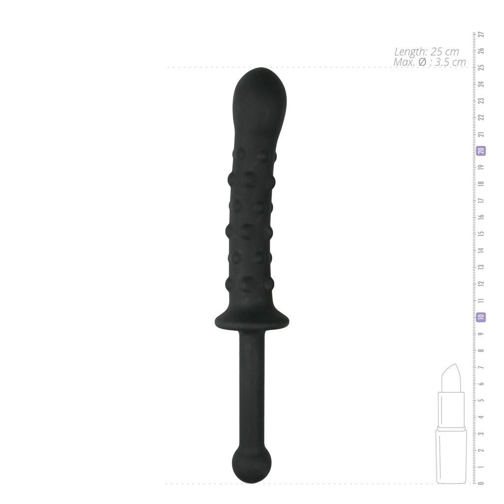 The Handler Dildo Mit Handgriff Schwarz - 25 cm