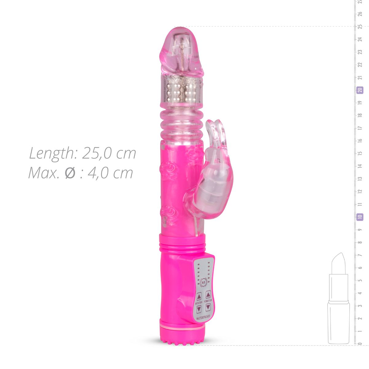 EasyToys - Stoßender Rabbit Vibrator - Pink