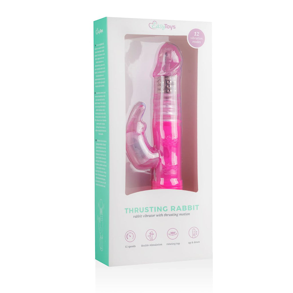 EasyToys - Stoßender Rabbit Vibrator - Pink