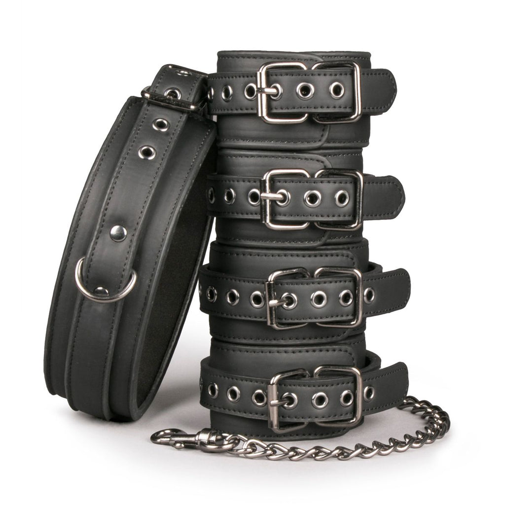 Easytoys Fetish - Bondage Set - Halsband Hand- und Fußfesseln