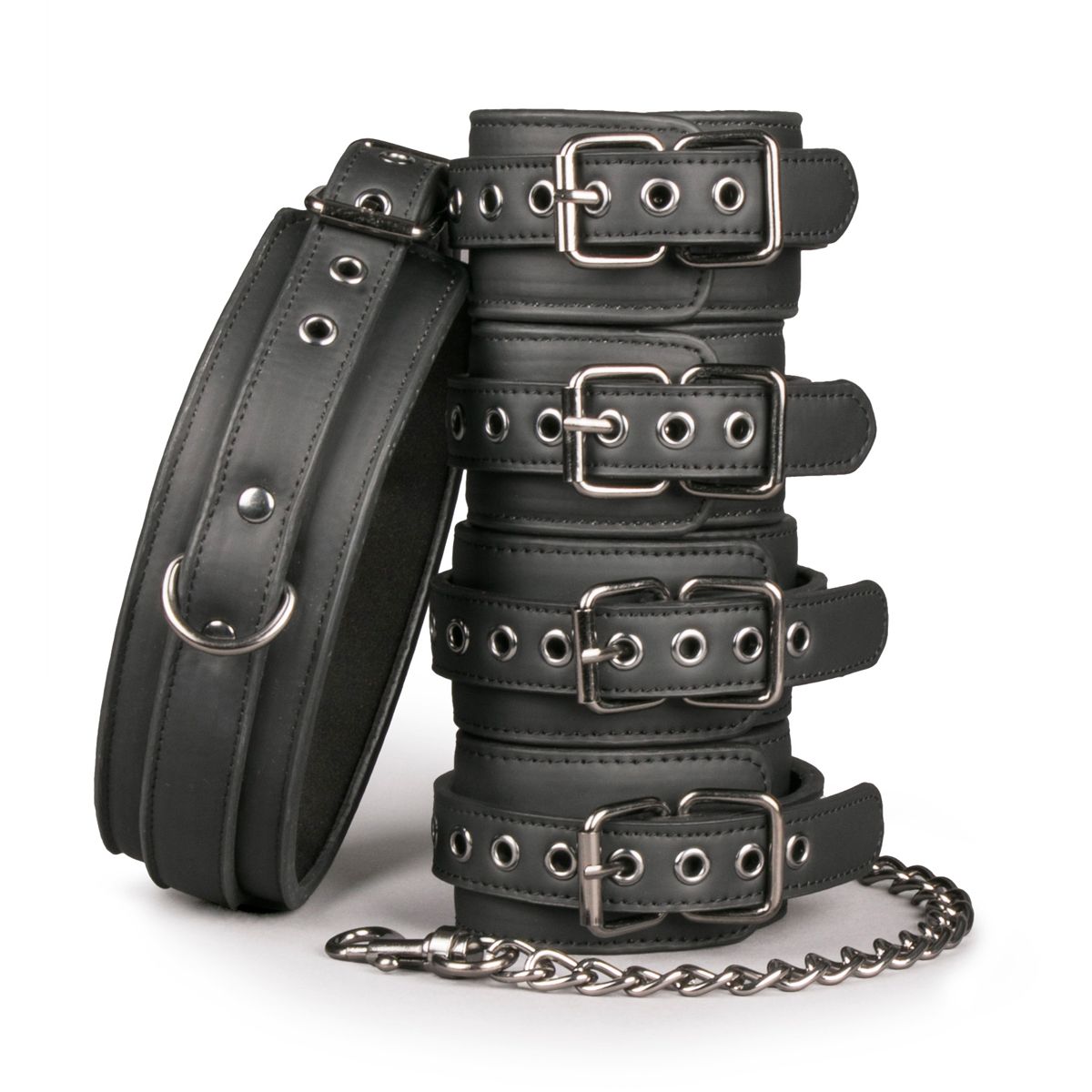 Easytoys Fetish - Bondage Set - Halsband Hand- und Fußfesseln
