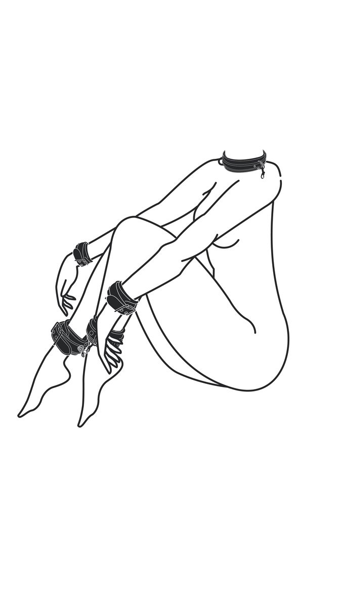 Easytoys Fetish - Bondage Set - Halsband Hand- und Fußfesseln