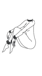 Easytoys Fetish - Bondage Set - Halsband Hand- und Fußfesseln