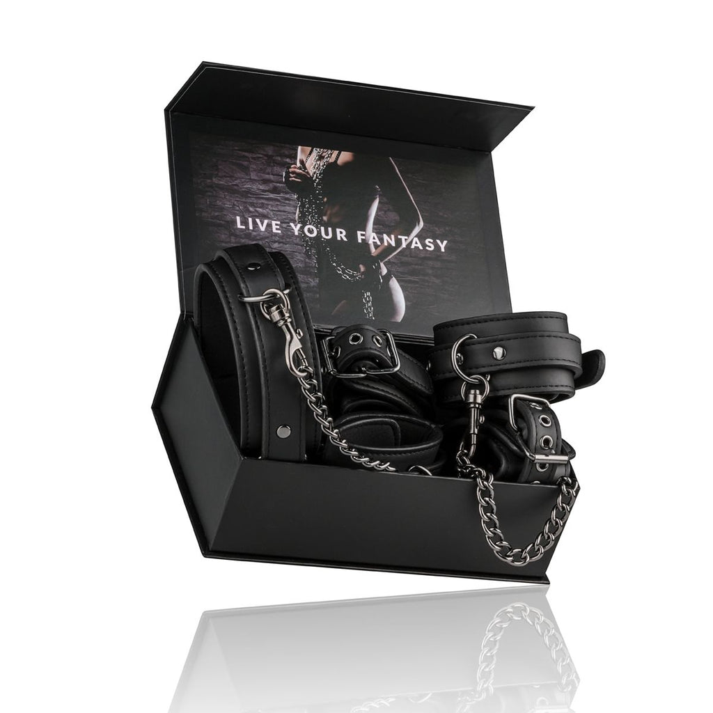 Easytoys Fetish - Bondage Set - Halsband Hand- und Fußfesseln
